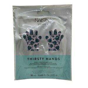 NEW Nails Inc London Thirsty Hands Super Hydrating Hand Mask 18ml Vitamin E NIB